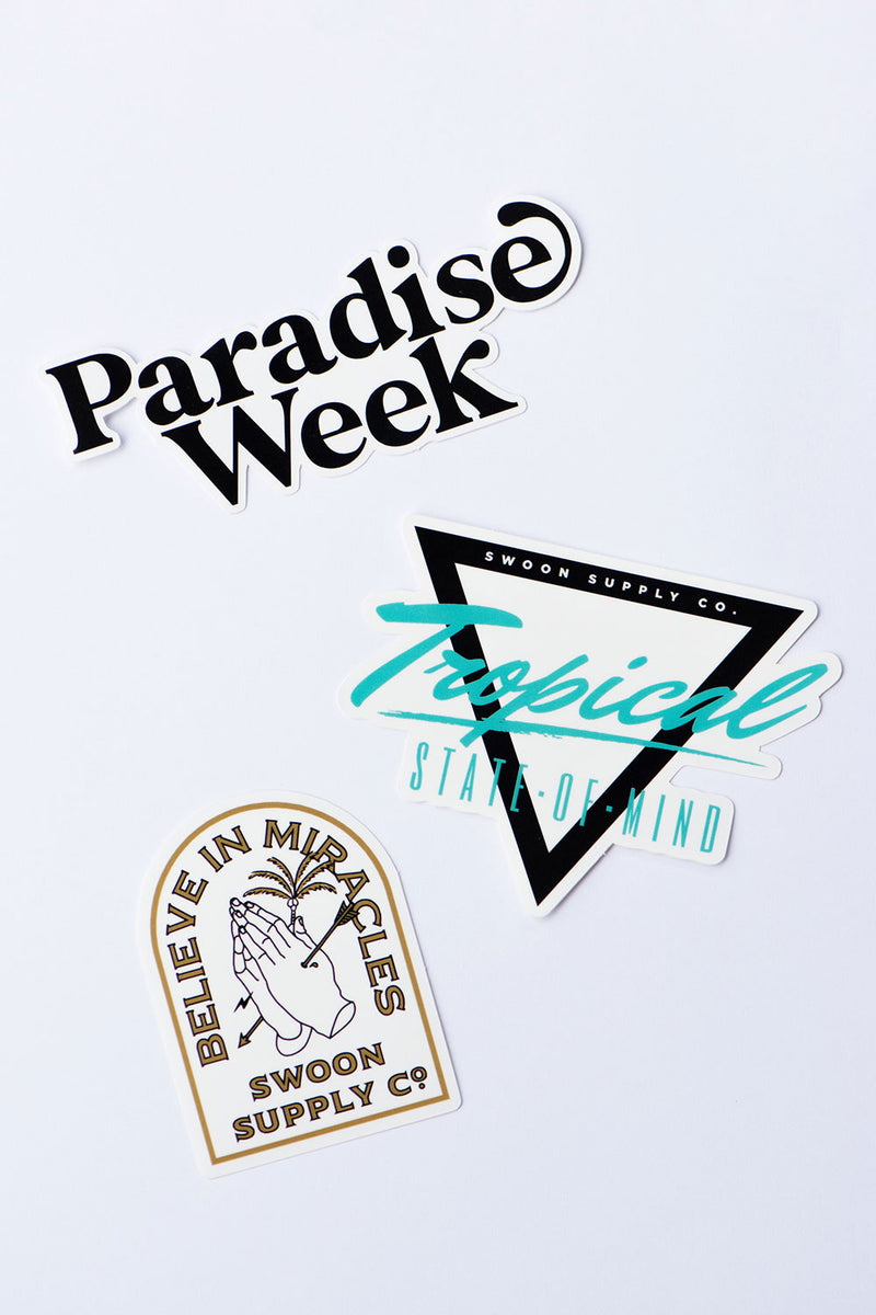 PARADISE WEEK Sticker Set