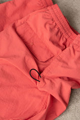 "ONE MILE IN THE BOROUGH" NYLON SHORTS - CORAL