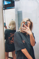 "PARADISE TIGER" TEE - BLACK