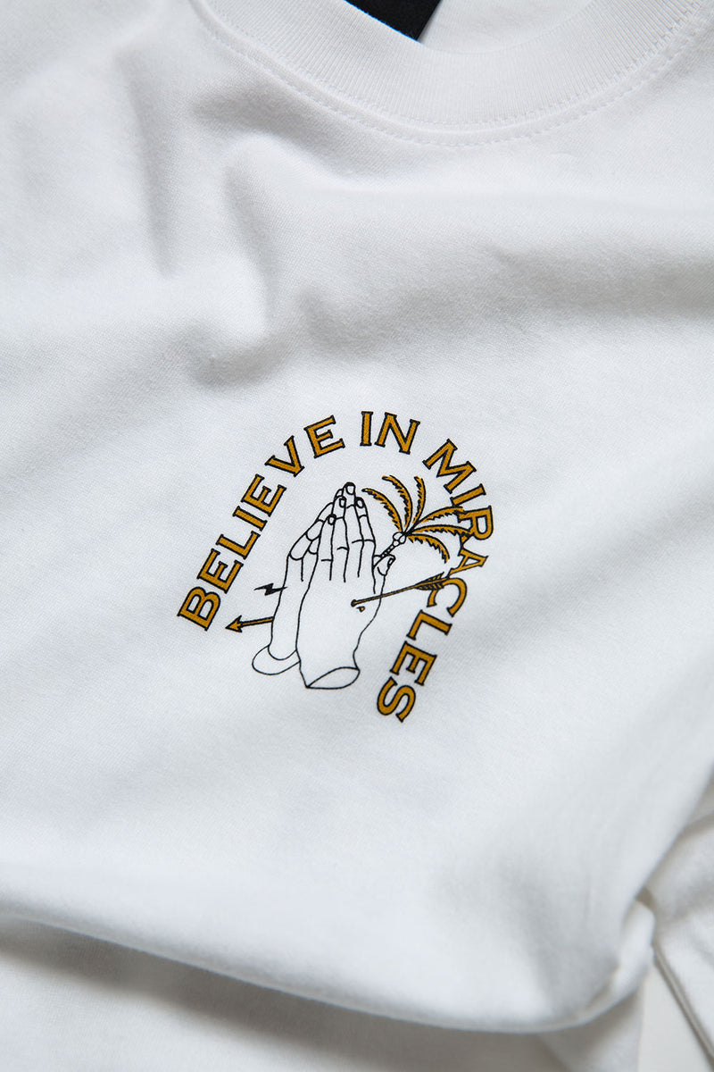 "BELIEVE IN MIRACLES" L/S TEE