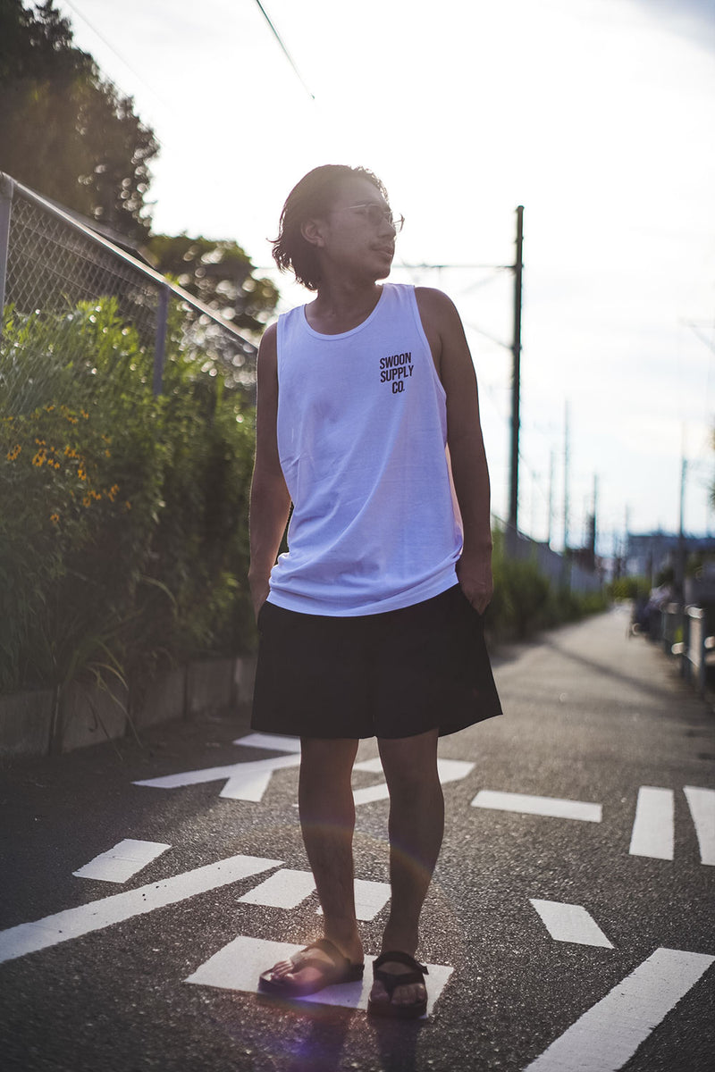 "SNICKERS" TANK - WHITE