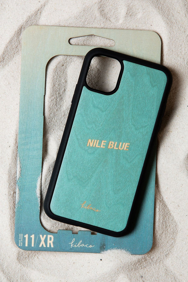 Name Wood Case Nile Blue