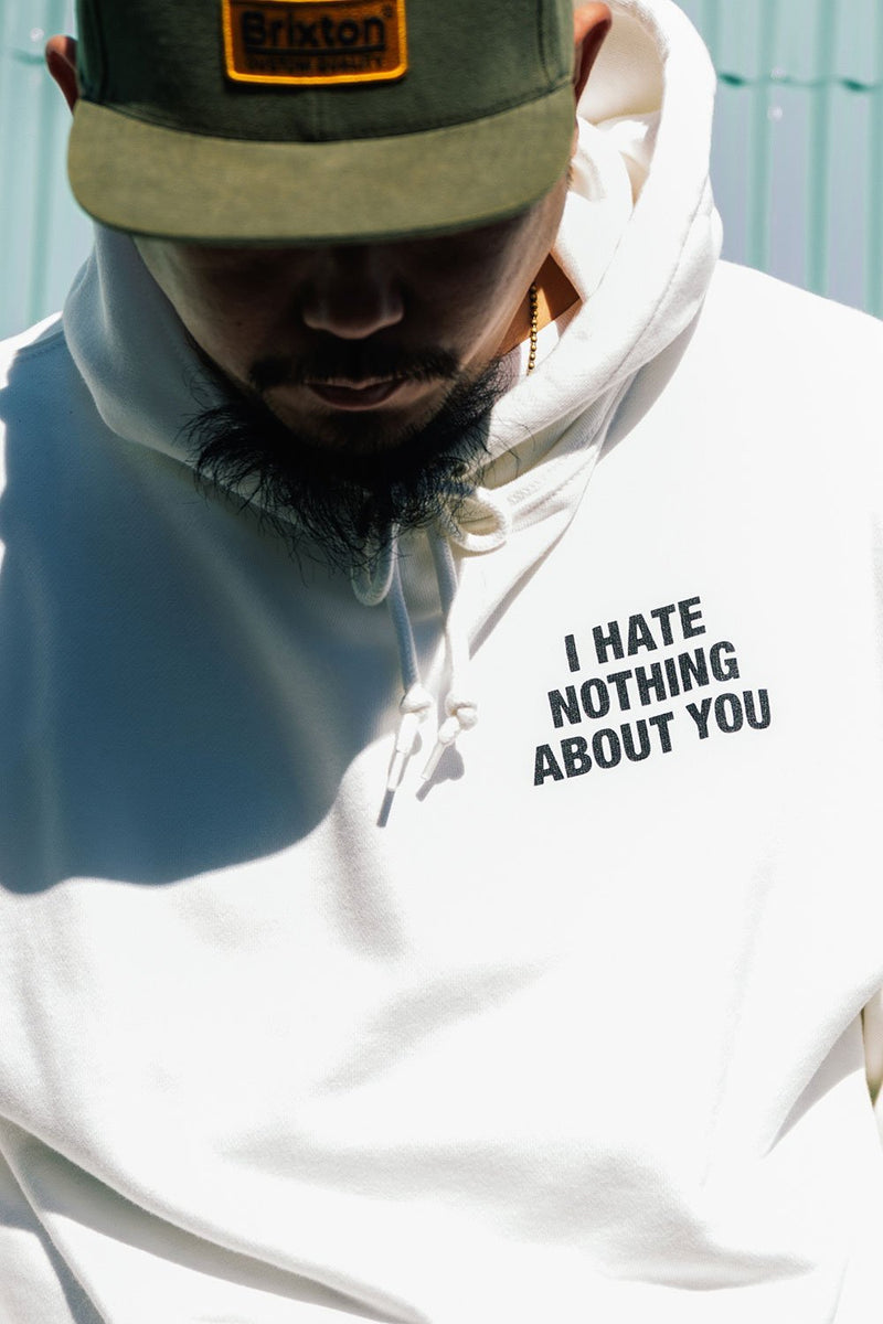 "I HATE NOTHING ABOUT YOU" SWOON - HOODED SWEAT（プルオーバーパーカー） - KIBACOWORKS