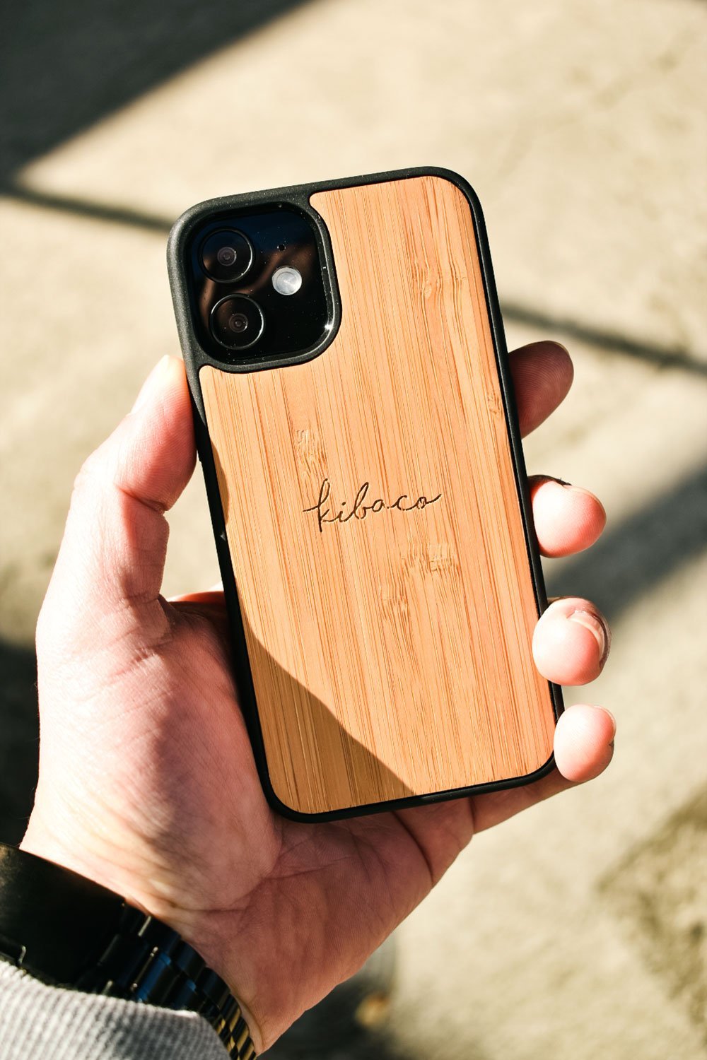 kibaco｜バンブーiPhoneケース｜KIBACO LOGO NATURAL – KIBACOWORKS